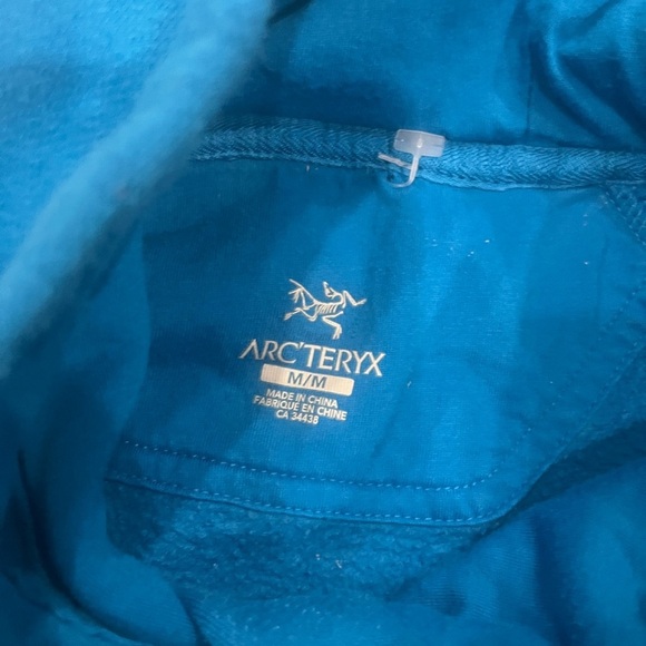 [M]Arcteryx Blue Detente Hoodie Logo Brand WMN Gorpcore Y2K - Picture 6 of 8